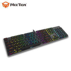 MEETION MK80 Klawiatura mechaniczna do gier RGB Przewodowa mechaniczna klawiatura RGB z włącznikiem światła
