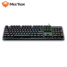 MEETION MK007 Ergonomic Macro Led Backlit Light Customizable Metal Pc Computer Rgb Gamer Gaming Mechanical Keyboard