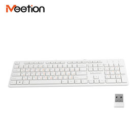 MEETION WK841 Low Price Black Fashion Ultra-Thin 2.4Ghz Wireless Fullsize Multi-Media Stylish Computer Keyboard For Girls