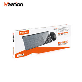 MEETION MINI4000 Desktop Computer Mouse Flat Keys Laptop Mini External Mice Keyboards For Computer