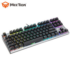 MEETION MK04 Wired Usb Gam Metal Małe 88-klawiszowe podświetlenie TKL 87 klawiszy Mini mechaniczna klawiatura do gier